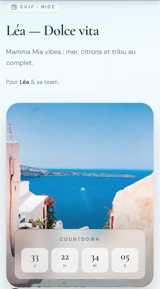 Aperçu site — Léa · Dolce vita